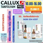   Callux Pro tanfolyam Székesfehérváron Attilával Szeptember 22- én  ! 